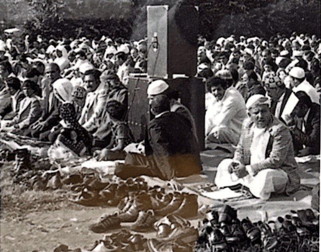 صلاة العيد في ديربورن في سبعينيات القرن الماضي